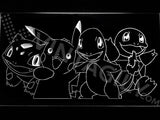 FREE Pokemon Starters LED Sign - White - TheLedHeroes