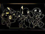 Pokemon Starters LED Neon Sign USB - Yellow - TheLedHeroes