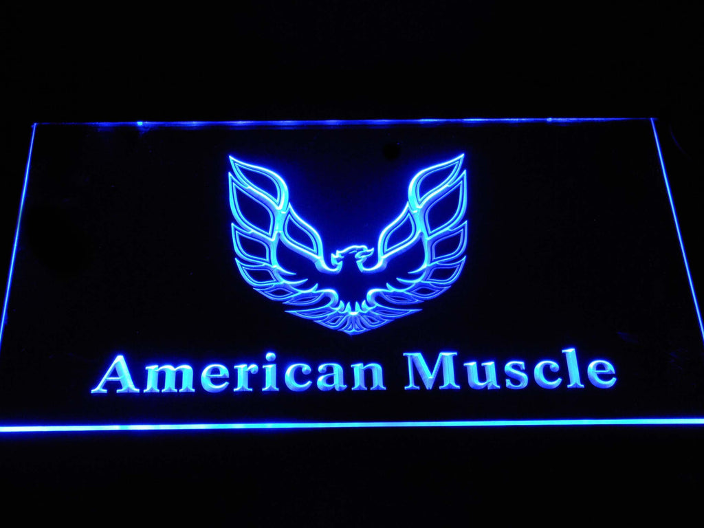 American Muscle Cars LED Neon Sign Electrical - Blue - TheLedHeroes