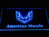 American Muscle Cars LED Neon Sign USB - Blue - TheLedHeroes