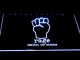 Rage Against the Machine LED Neon Sign USB - White - TheLedHeroes