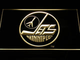 Winnipeg Jets (5) LED Neon Sign USB - Yellow - TheLedHeroes