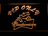 FREE Budweiser Frog VIP Only LED Sign - Orange - TheLedHeroes