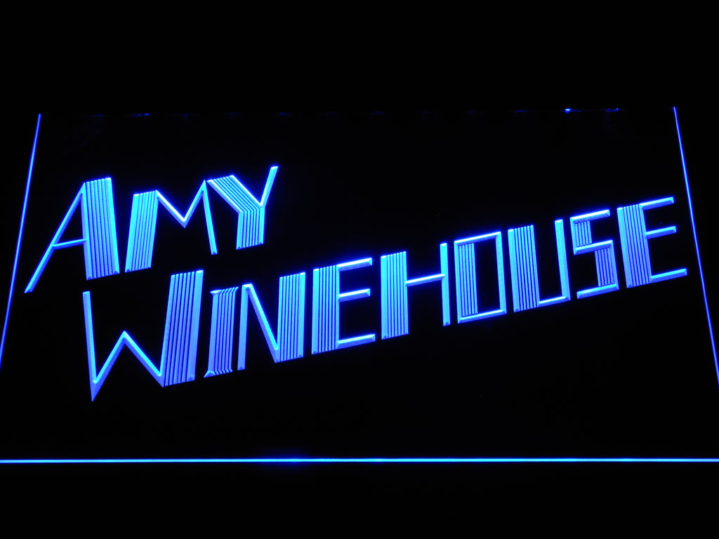 FREE Amy Winehouse LED Sign - Blue - TheLedHeroes