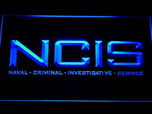 NCIS Naval Criminal Investigative 2 LED Sign - Blue - TheLedHeroes