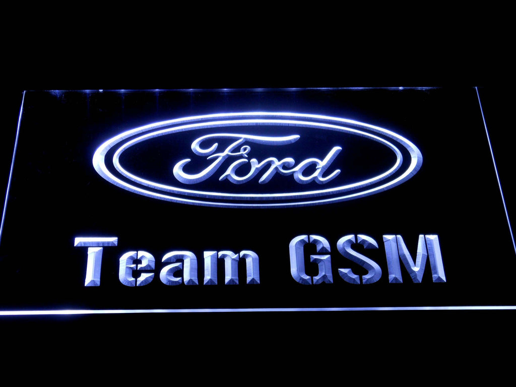 FREE Ford Team GSM LED Sign - White - TheLedHeroes