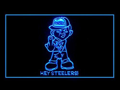 Bengals Piss On Steelers LED Neon Sign Electrical - Blue - TheLedHeroes