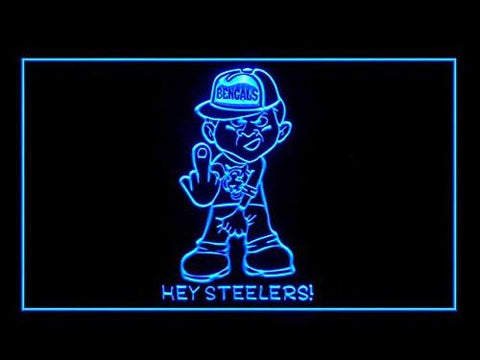 Bengals Piss On Steelers LED Neon Sign Electrical - Blue - TheLedHeroes