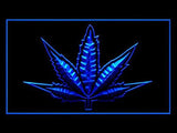 The Weed Hemp Marijuana Leap LED Neon Sign Electrical - Blue - TheLedHeroes