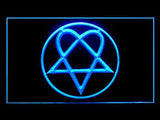 Bam Margera Heartagram Him LED Neon Sign USB - Blue - TheLedHeroes