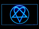 FREE Bam Margera Heartagram Him LED Sign - Blue - TheLedHeroes