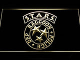 Biohazard Stars RPD Resident Evil LED Neon Sign USB - Yellow - TheLedHeroes