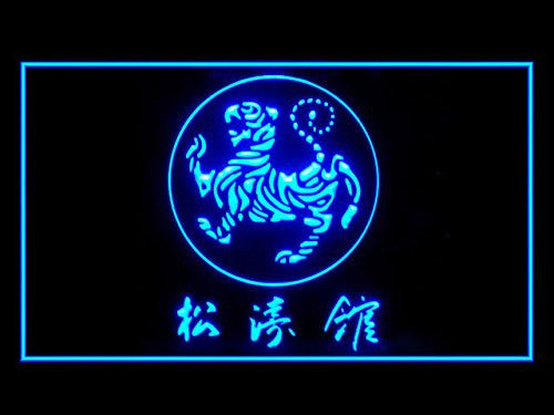 Shotokan Karate Tiger Kumite LED Sign - Blue - TheLedHeroes