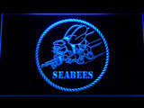 Seabees Battalions LED Neon Sign Electrical - Blue - TheLedHeroes