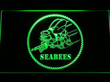 Seabees Battalions LED Neon Sign Electrical - Green - TheLedHeroes