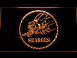 Seabees Battalions LED Neon Sign Electrical - Orange - TheLedHeroes