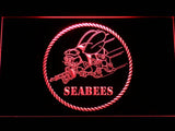 Seabees Battalions LED Neon Sign Electrical - Red - TheLedHeroes