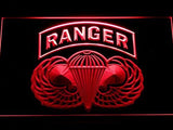 US Army Ranger Parawings LED Neon Sign Electrical - Red - TheLedHeroes