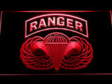 US Army Ranger Parawings LED Sign - Red - TheLedHeroes