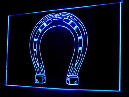 Horseshoe LED Sign - Blue - TheLedHeroes