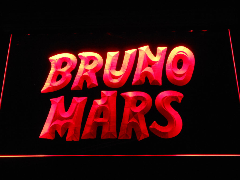 Bruno Mars LED Neon Sign USB - Red - TheLedHeroes