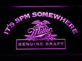 FREE Miller Geniune Draft  It's 5pm Somewhere LED Sign - Purple - TheLedHeroes