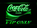 FREE Coca Cola VIP Only LED Sign - Green - TheLedHeroes