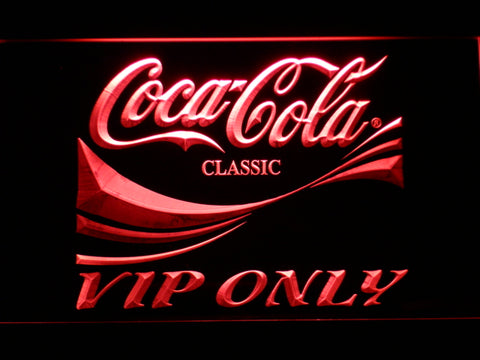 FREE Coca Cola VIP Only LED Sign - Red - TheLedHeroes
