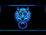 Cloudy Wolf Final Fantasy VII FF7 LED Neon Sign USB - Blue - TheLedHeroes