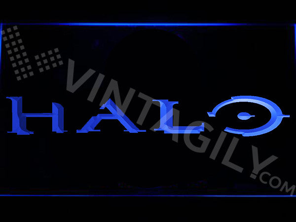 Halo LED Sign - Blue - TheLedHeroes