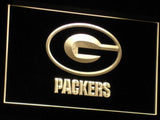 Green Bay Packers LED Neon Sign USB - Yellow - TheLedHeroes