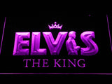 Elvis Presley The King LED Neon Sign USB - Purple - TheLedHeroes