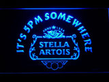 Stella Artois It's 5pm Somewhere LED Neon Sign USB - Blue - TheLedHeroes