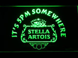 Stella Artois It's 5pm Somewhere LED Neon Sign Electrical - Green - TheLedHeroes