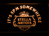 Stella Artois It's 5pm Somewhere LED Neon Sign Electrical - Orange - TheLedHeroes