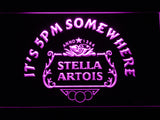 FREE Stella Artois It's 5pm Somewhere LED Sign - Purple - TheLedHeroes