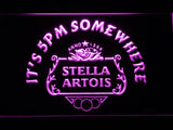 Stella Artois It's 5pm Somewhere LED Neon Sign USB - Purple - TheLedHeroes