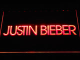 Justin Bieber (2) LED Neon Sign Electrical - Red - TheLedHeroes