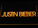 FREE Justin Bieber (2) LED Sign - Yellow - TheLedHeroes