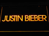 Justin Bieber (2) LED Neon Sign Electrical - Yellow - TheLedHeroes