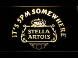 Stella Artois It's 5pm Somewhere LED Neon Sign Electrical - Yellow - TheLedHeroes