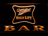 Miller High Life Bar LED Neon Sign USB - Orange - TheLedHeroes