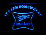FREE Miller High Life It's 5pm Somewhere LED Sign - Blue - TheLedHeroes