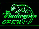 FREE Budweiser Chameleon Open LED Sign - Green - TheLedHeroes