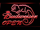 Budweiser Chameleon Open LED Neon Sign Electrical - Red - TheLedHeroes