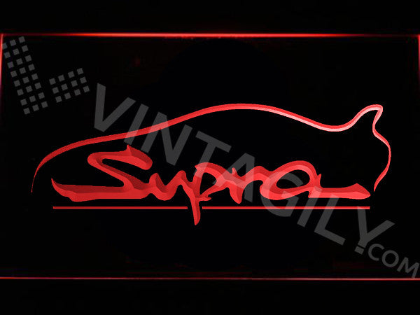 Toyota Supra LED Sign - Red - TheLedHeroes