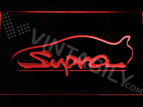 Toyota Supra LED Sign - Red - TheLedHeroes