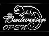 Budweiser Chameleon Open LED Neon Sign Electrical - White - TheLedHeroes