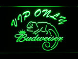 Budweiser Chameleon VIP Only LED Neon Sign USB - Green - TheLedHeroes