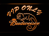 Budweiser Chameleon VIP Only LED Neon Sign Electrical - Orange - TheLedHeroes